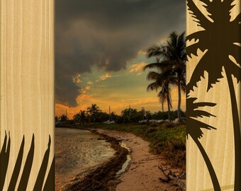 Florida Keys Laser Engraved Wood Picture Frame - Etsy