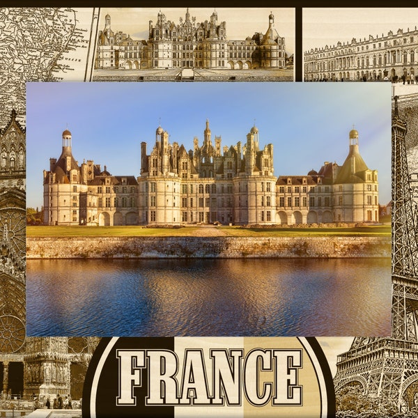 France Picture Frame Etsy