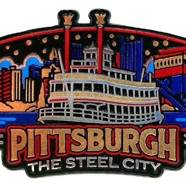 Pittsburgh Pennsylvania Skyline Fridge Magnet