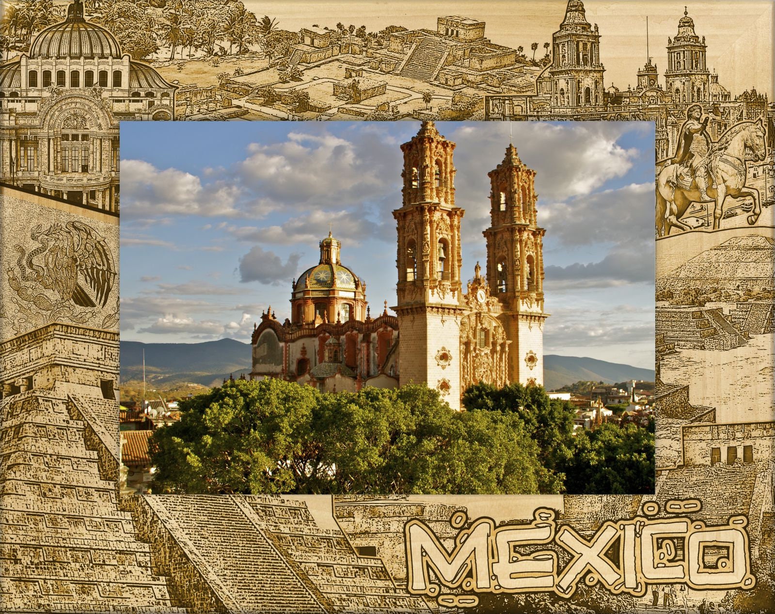 Mexican Picture Frame 6x8 - Etsy