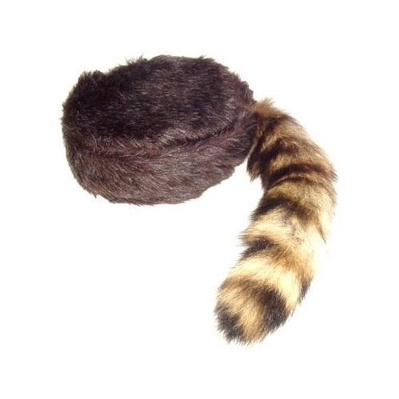 Davy Crockett Coon Skin Hat With Real Tail - Etsy display picture 3