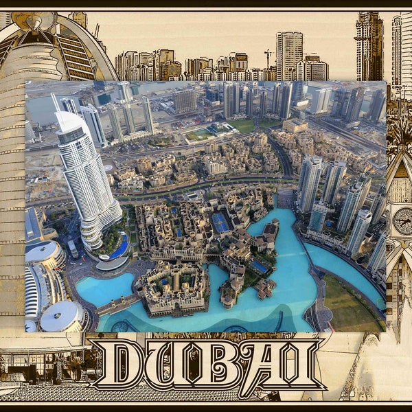 Dubai Souvenir Picture Frame Etsy