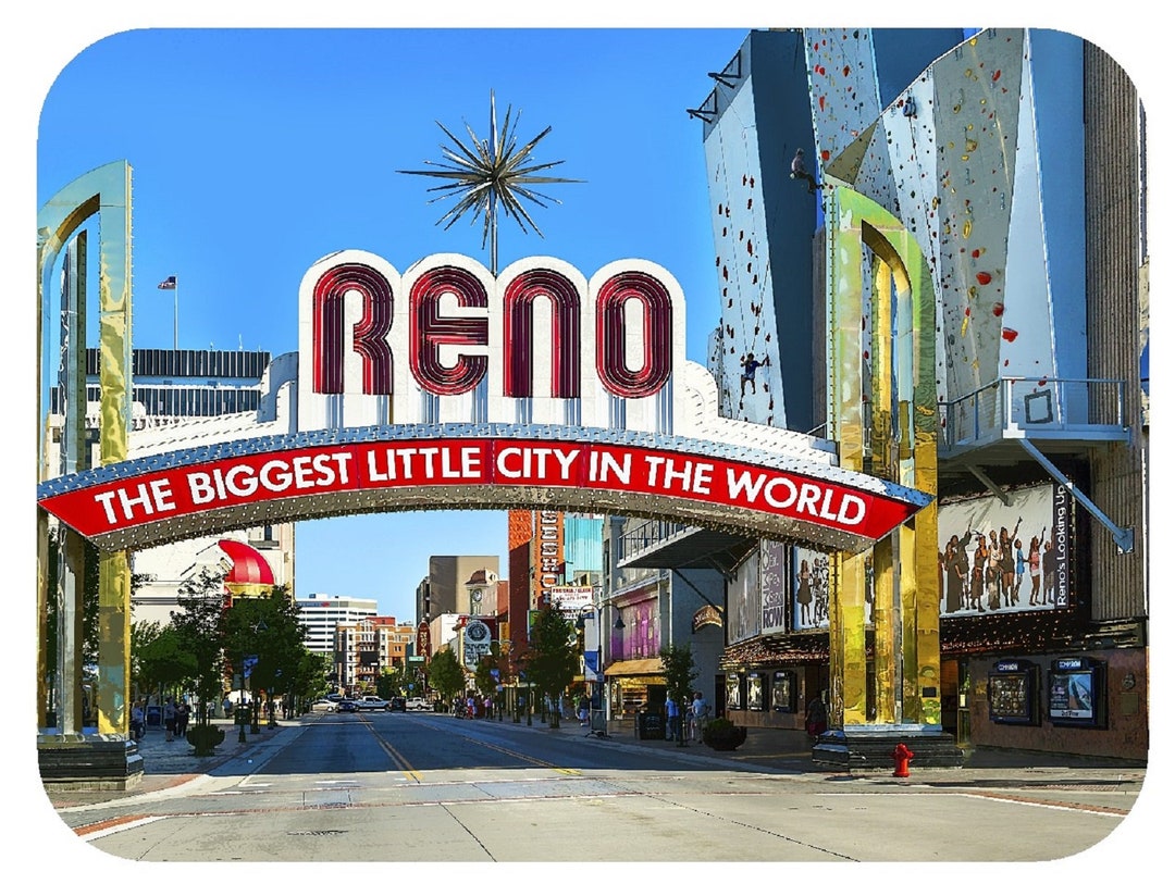 Reno Nevada the Biggest Little City in the World Fridge Magnet - Etsy