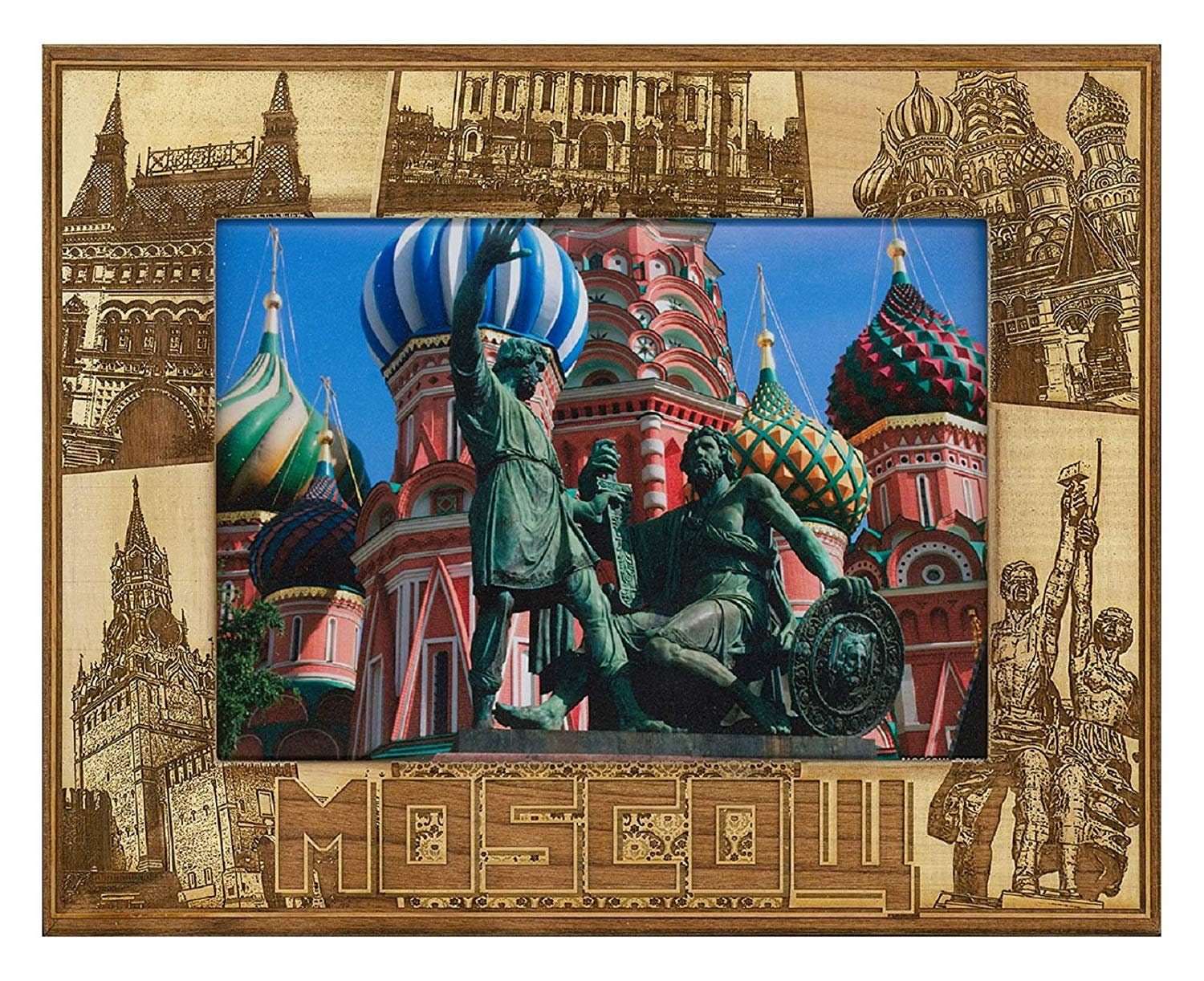 Mosco Frame Moscow Laser Engraved Wood Picture Frame - Etsy