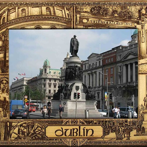 Ireland Laser Engraved Wood Picture Frame Etsy