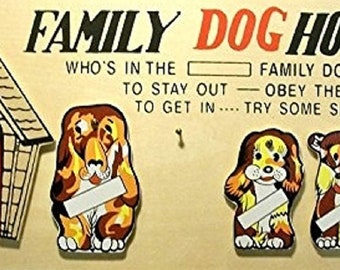 Family Dog House Wall Plaque