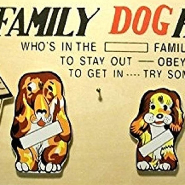 Family Dog House Wall Plaque