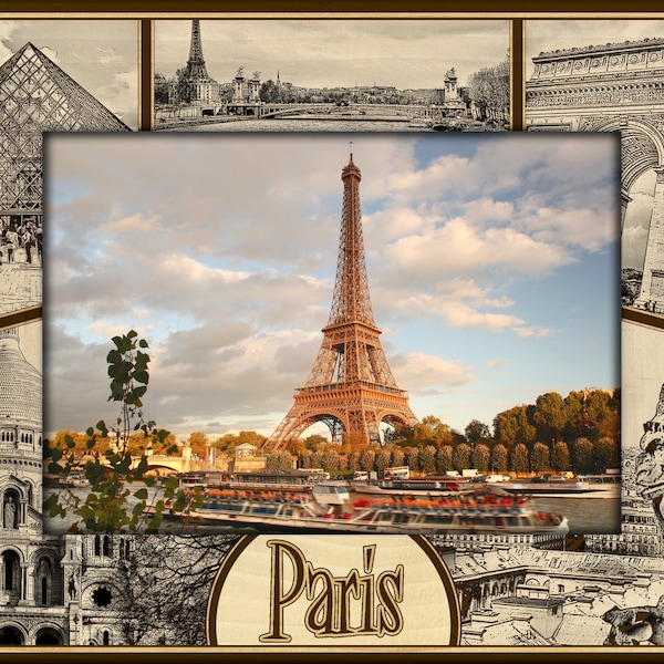 Paris Picture Frame Etsy