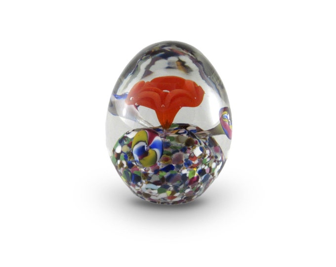 Glass Oval Paperweight
