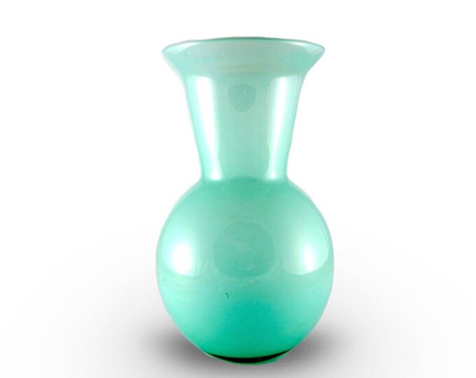 Art Deco Mintgreen Glass Vase Etsy
