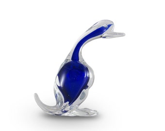 Archimede Seguso Glass Duck Figurine - 1950s - | Murano Art Glass