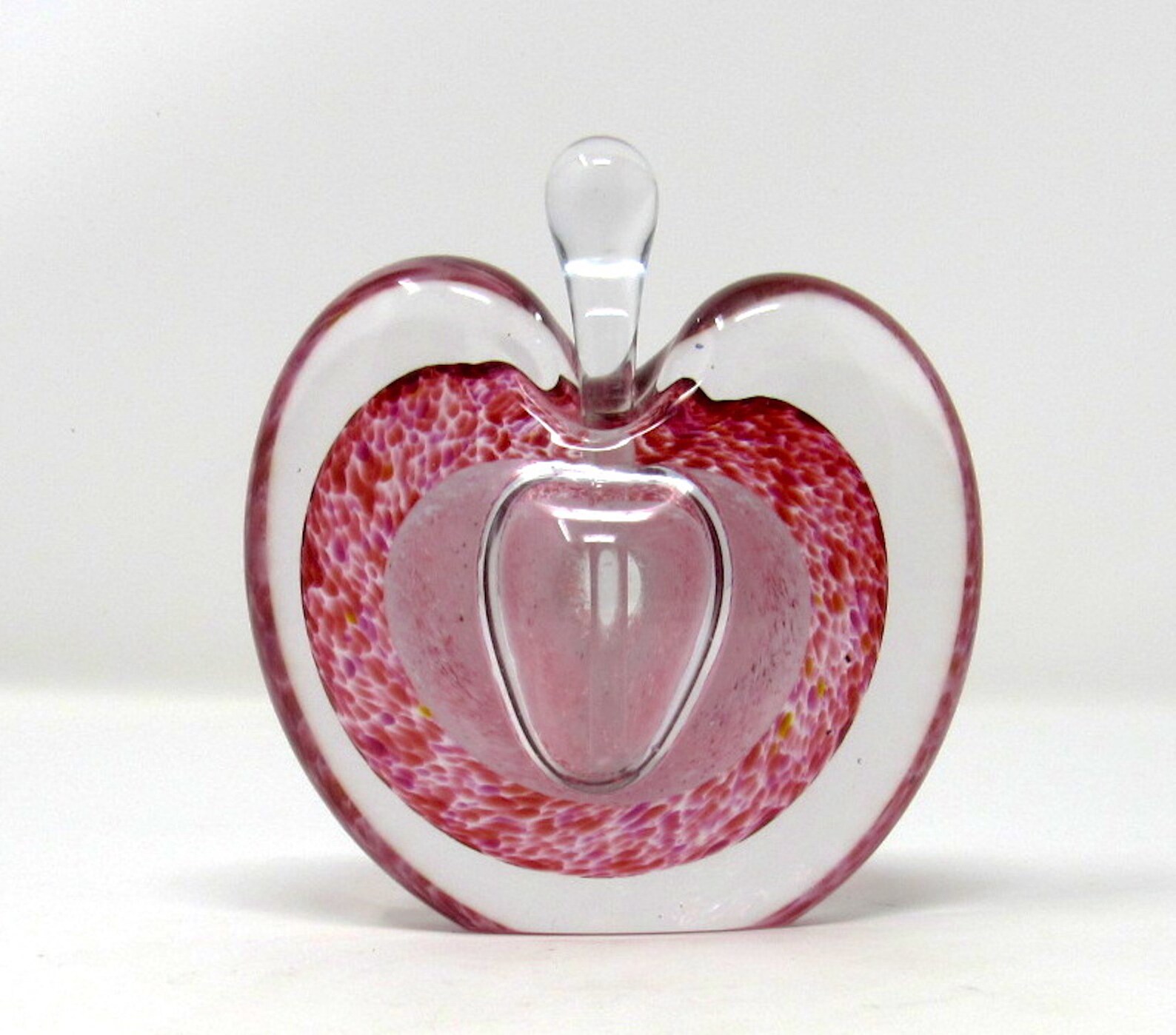 Vintage Glass Apple Perfume Bottle with Dauber Michael Etsy