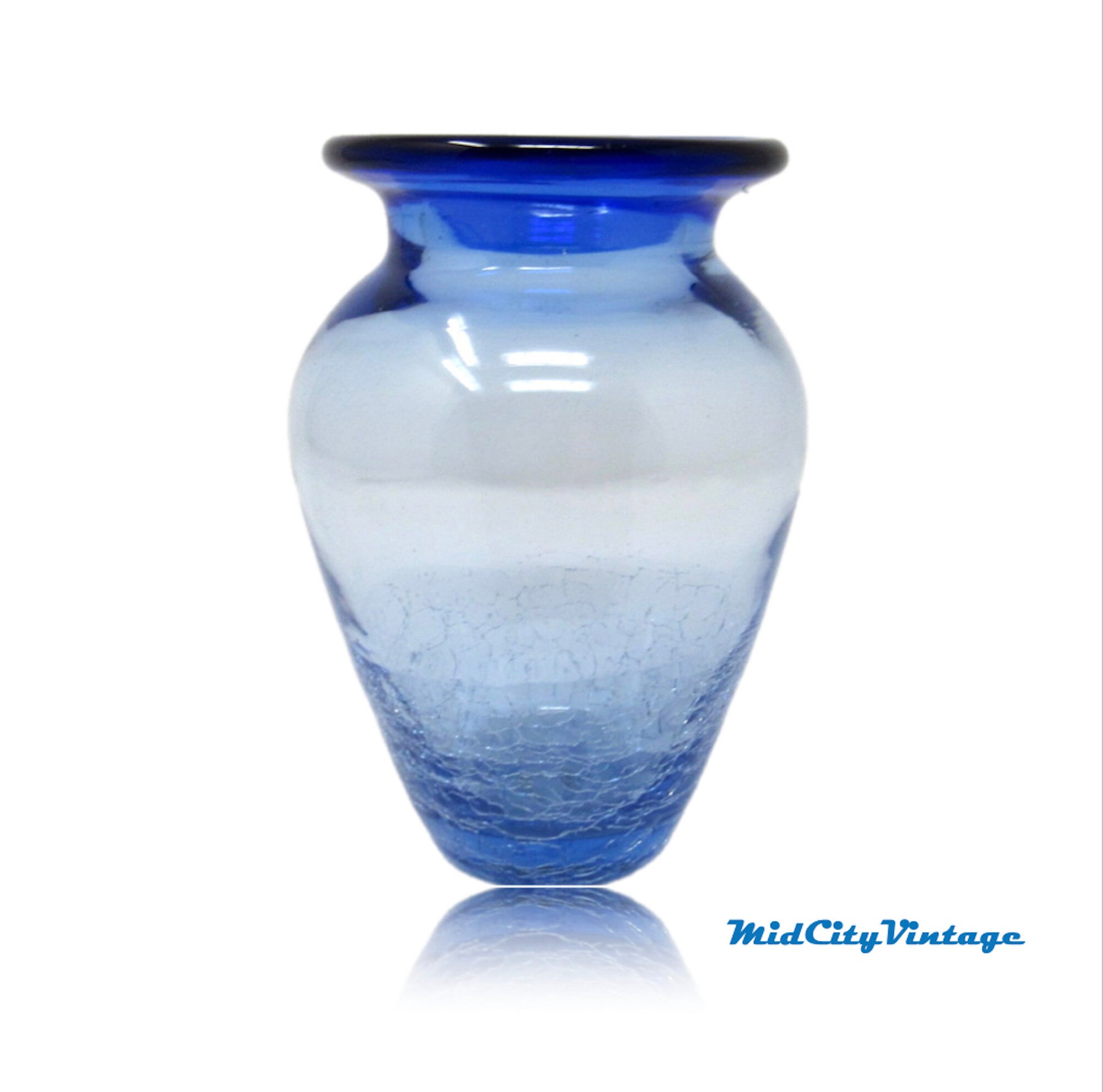 Blenko cobalt vase - Etsy 日本