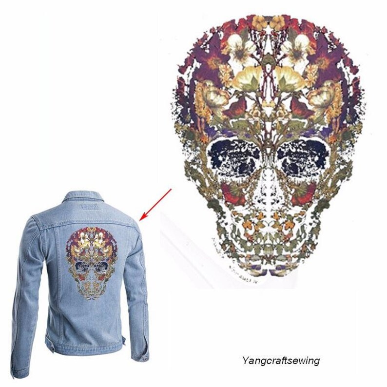 New West Coast Skeleton Style Patches 2128cm A Level Washable Etsy