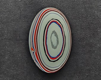 Kenworth Fordite Cabochon, Designer Cabochon, Hand Cut, Oval Shape