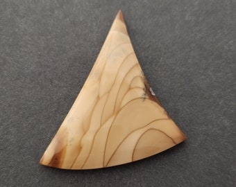 Cabochão de Jasper Bruneau, Cabochão de Designer, Corte à Mão, Formato Livre