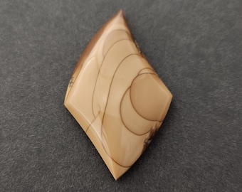 Cabochão de Jasper Bruneau, Cabochão de Designer, Corte à Mão, Formato Livre