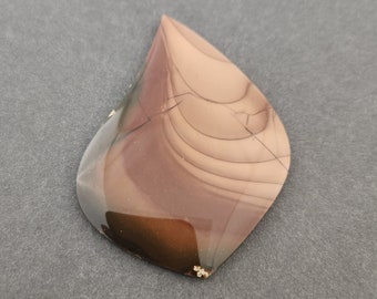 Cabochão de Jasper Bruneau, Cabochão de Designer, Corte à Mão, Formato Livre