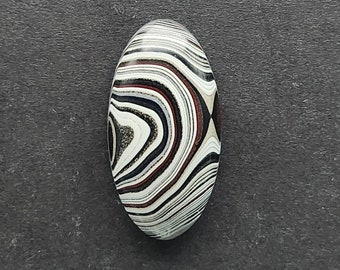 Ann Arbor Fordite Cabochon, Designer Cabochon, Hand Cut, Oval Shape