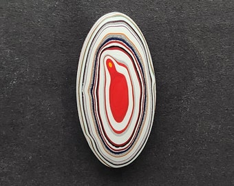 Kenworth Fordite Cabochon, Designer Cabochon, Hand Cut, Oval Shape