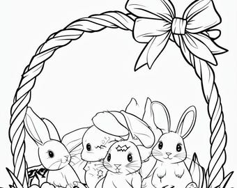 Divertidas páginas para colorear de Pascua