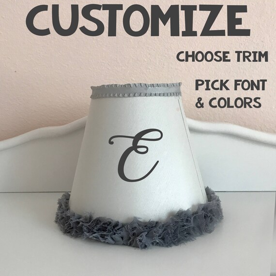 Custom Monogrammed Lamp Shade