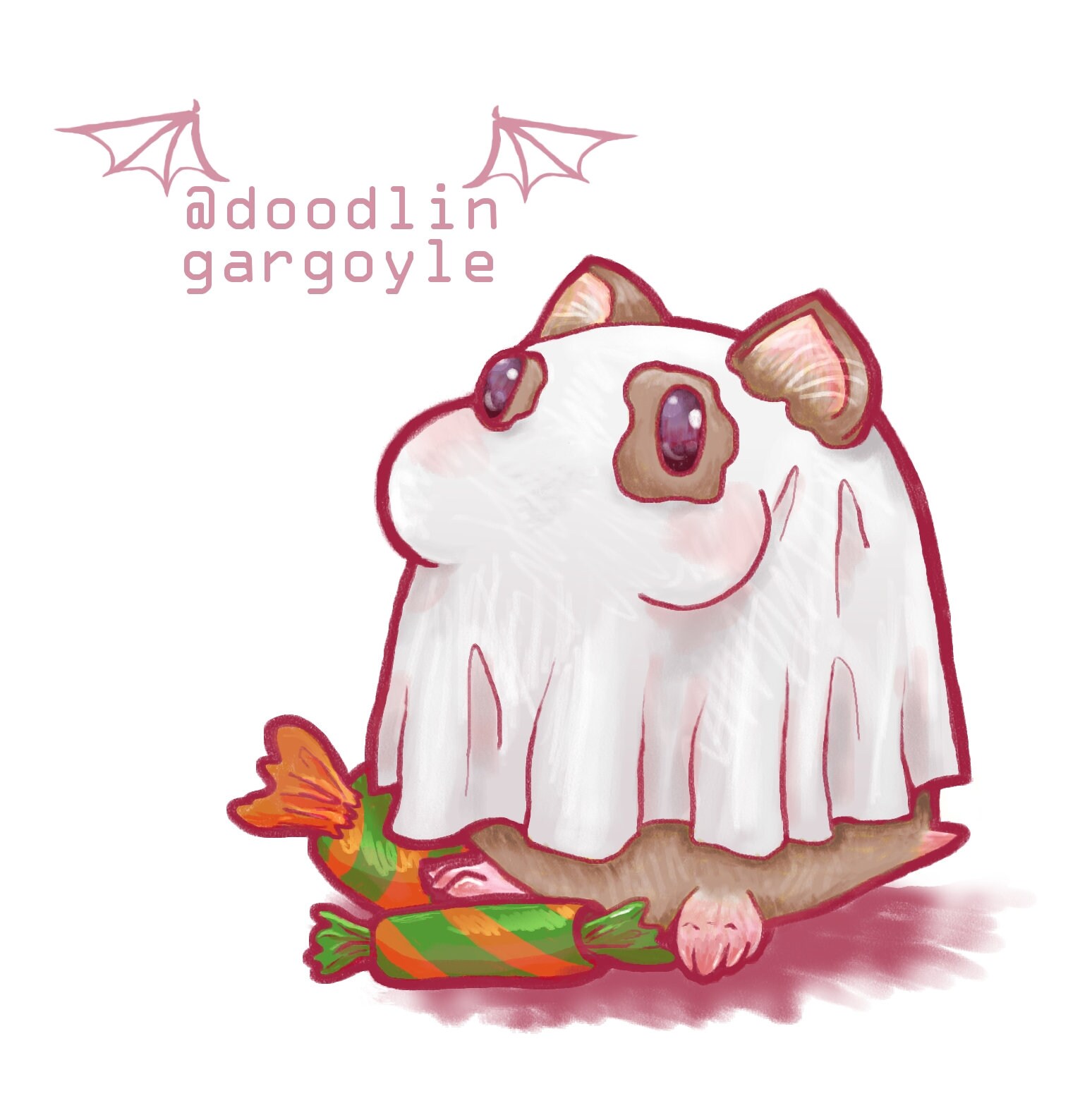 Ghost Hamster HAMMOWEEN free shipping Etsy