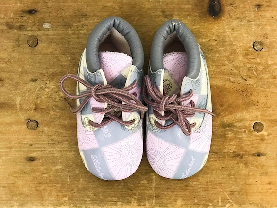Vintage Timberland Baby Shoes, Pink and Gray Timb… - image 1