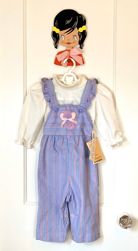 Vintage 1980s Health-Tex Overalls with Turtleneck,