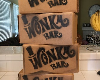 Wonka Bar Stencil for Boxes from candy Factory SVG PDF Jpeg Images Digital download for DIY Stencils