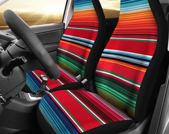 Sedan Cars SUV INTERESTPRINT Cow Watercolor Field Flower Auto Seat Protector 2 Pack Van Truck Vehicle Seat Protector Car Mat Covers Fit Most Vehicle