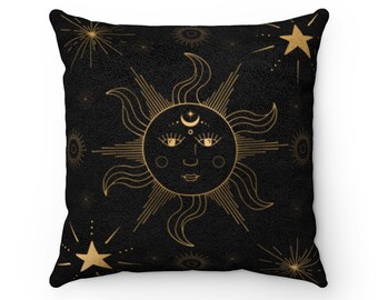 Multicolor 18x18 Cheeky Witch Witch and Fabulous Pentacle Wiccan Pagan Throw Pillow