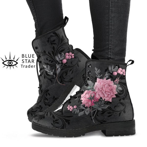 guess pink combat boots