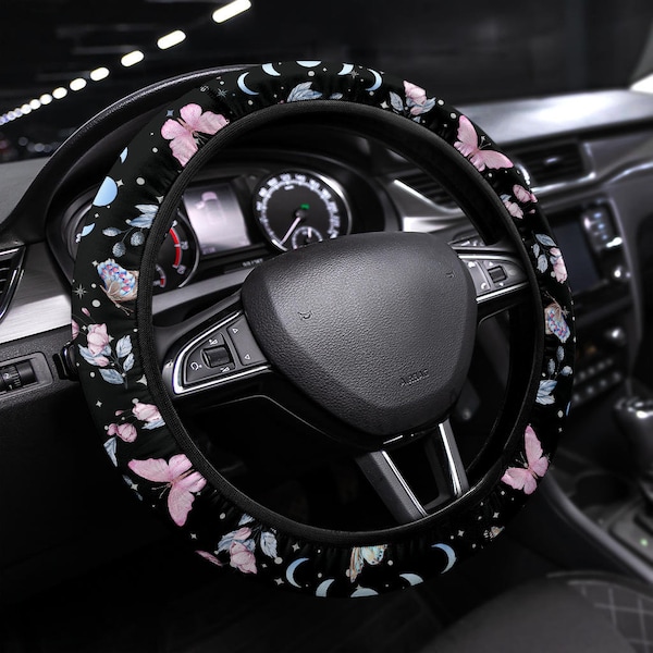 Steering Wheel Cover With Butterfly Etsy