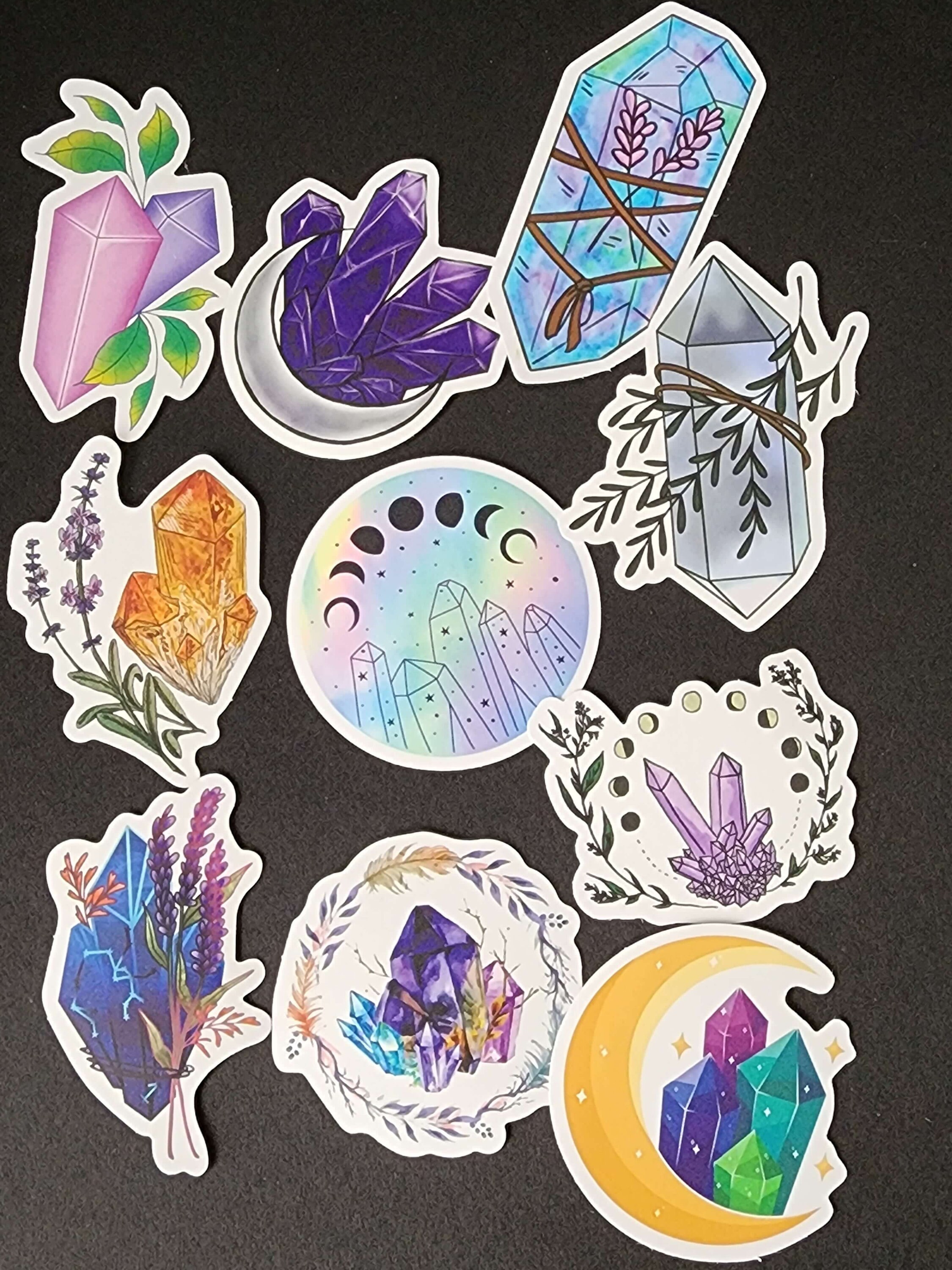 Witchy Vibes Monochromatic Sticker Set, 10 pcs – MoxieTizzy
