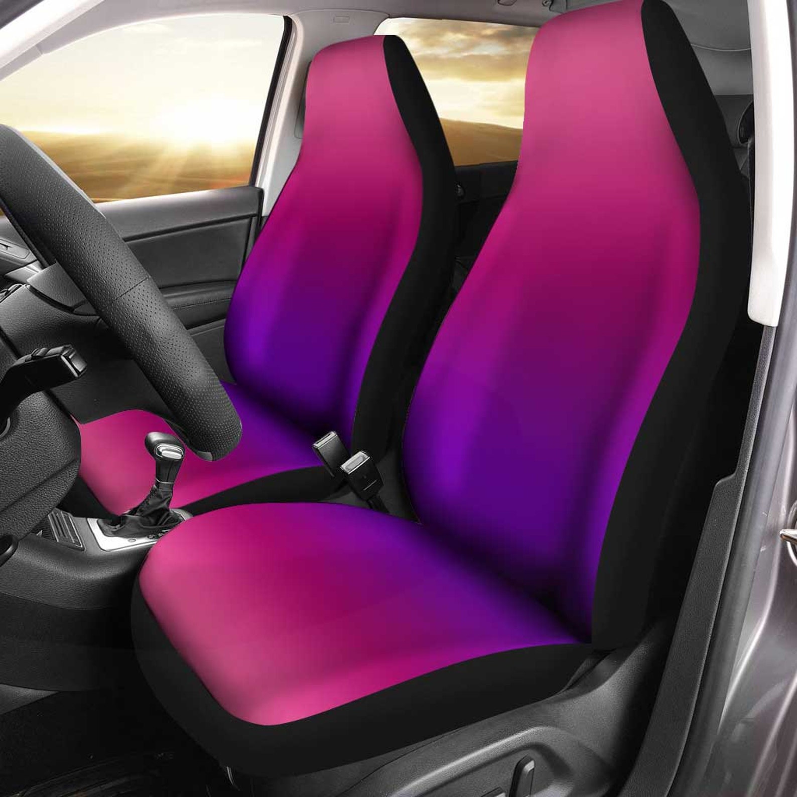Pink Purple Ombre Car Seat Covers Vehicle Seat Covers Etsy