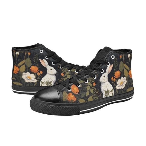 YOUTH White Rabbit High Top Sneakers, Kids Shoes, Kids Sneakers, Youth Shoes, Woodland Shoes