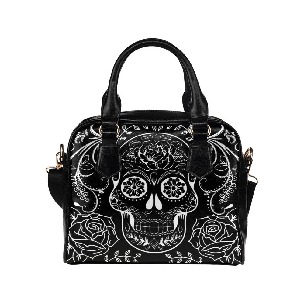 Sugar Skull Embossed Purse – Pink House Boutique