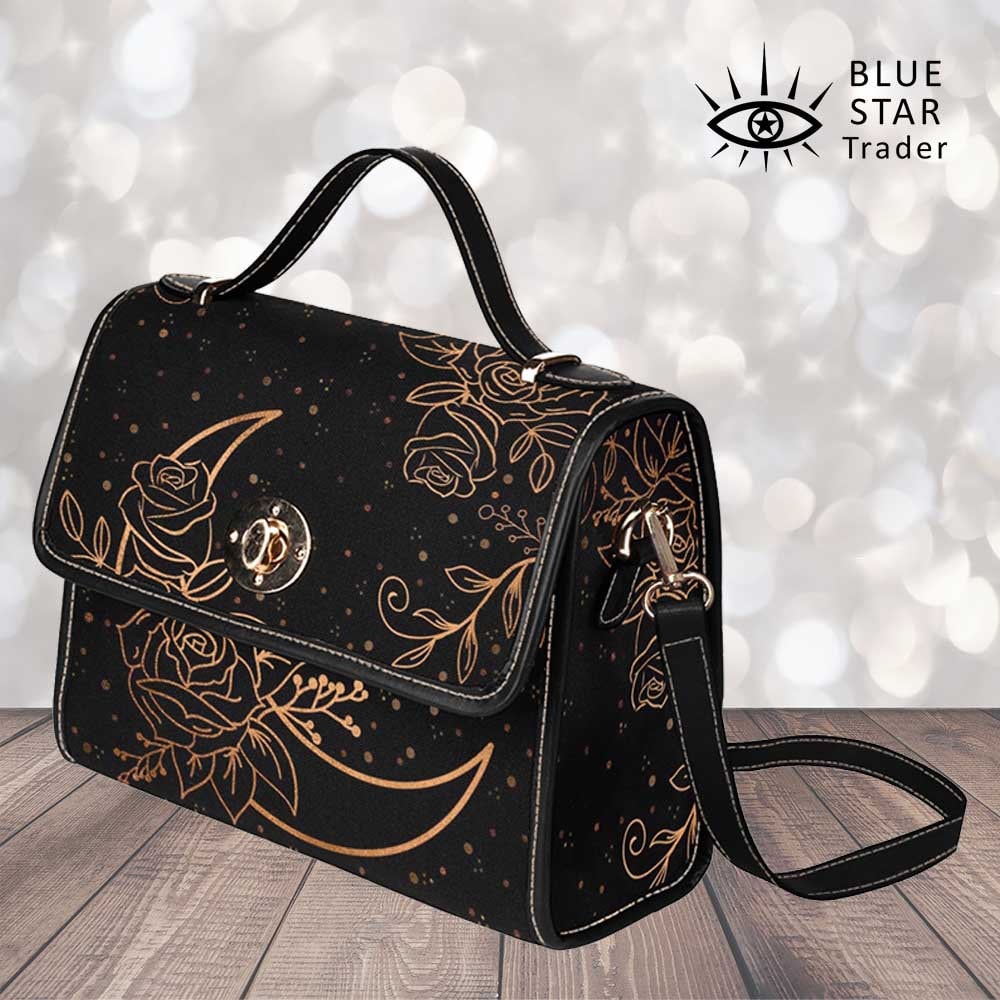 トートバッグ Self-Portrait Crescent Moon Bag With Crystals Black Rhinestone Micro Crescent Bag – self-portrait-US
