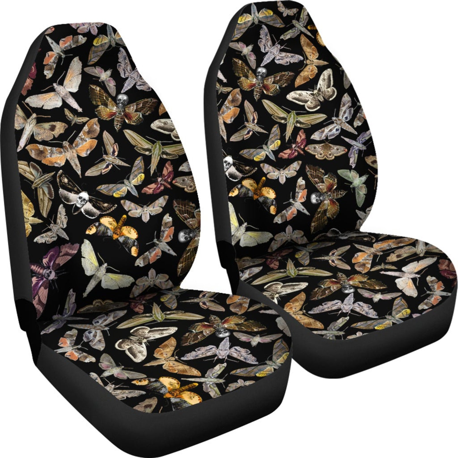 Cottagecore Moth Witchy Car Seat Covers set of 2 Witch Auto Etsy