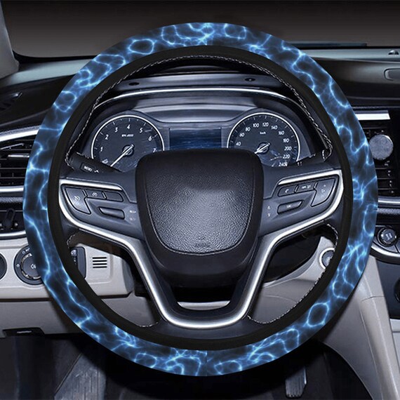 Housse de volant de voiture à eau électrique avec élastique Couverture de  roue automatique bleu noir Accessoires de voiture Lightning pour lui -   Canada