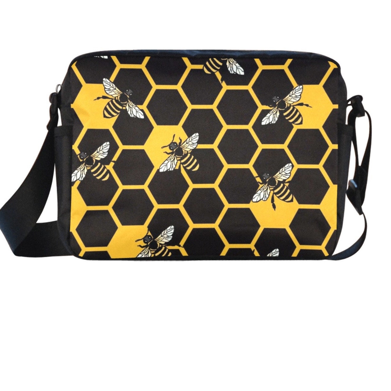 Black Bee Dual Compartment Shoulder Bag