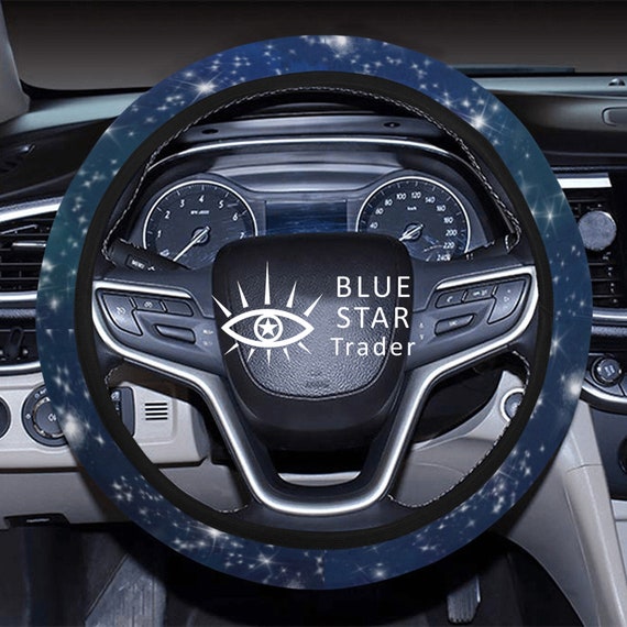 Neoprene Blue Galaxy Car Steering Wheel Cover Outer Space Stars Car Accessories With Elastic Celestial Vehicle Protector Etsy