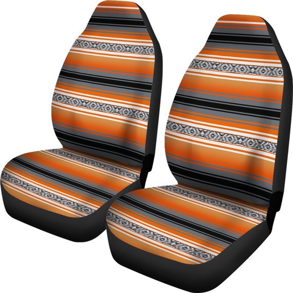 Orange Seat Covers, Orange and Black