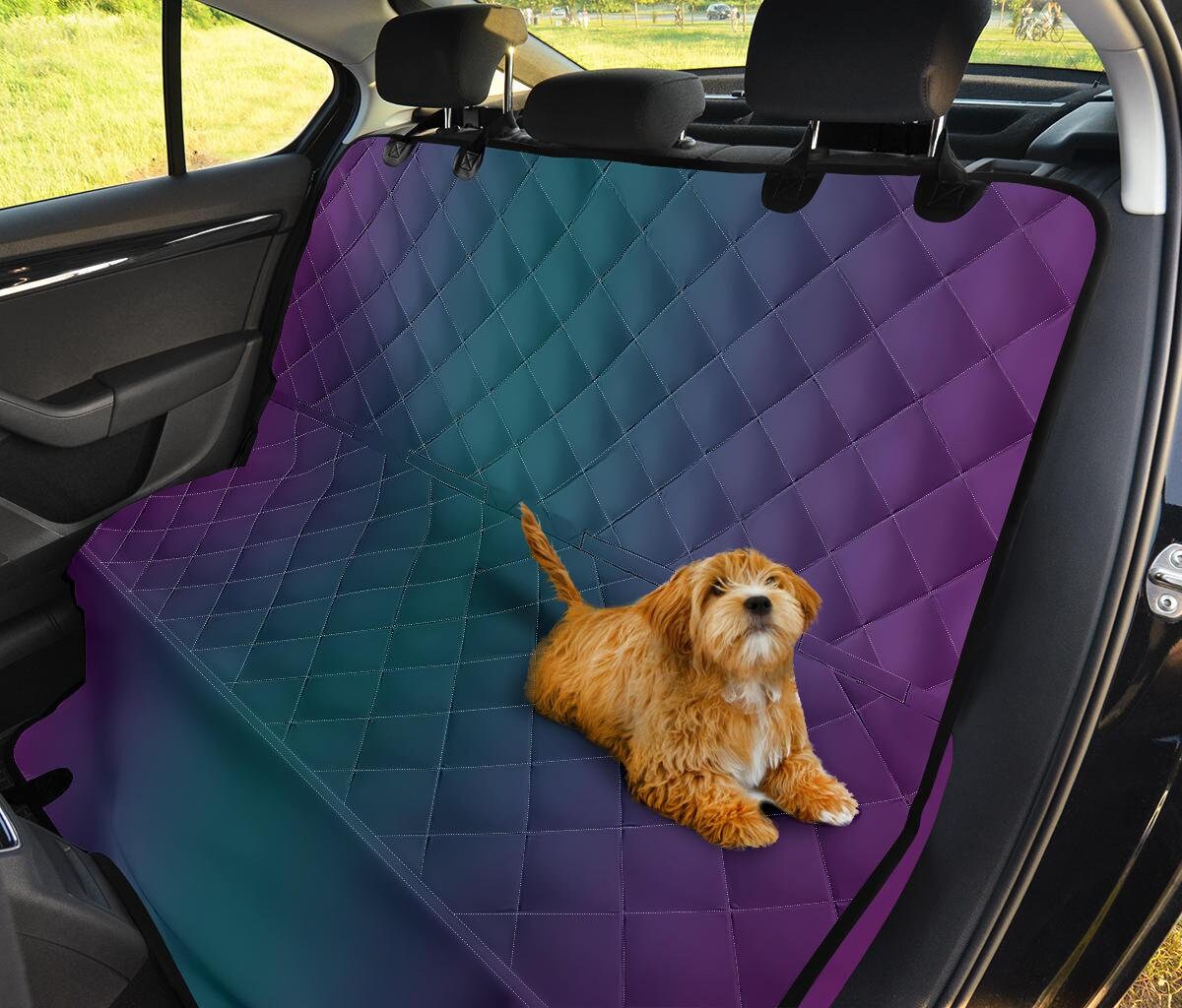 Ombre Purple Teal Car Pet Seat Covers 