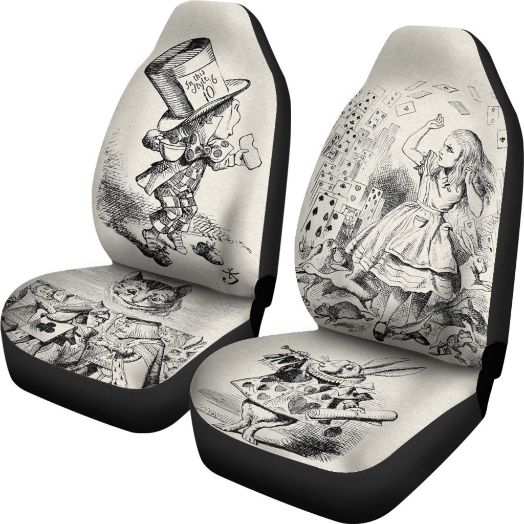 Discover Alice In Wonderland Vintage Illustration Car Seat Covers