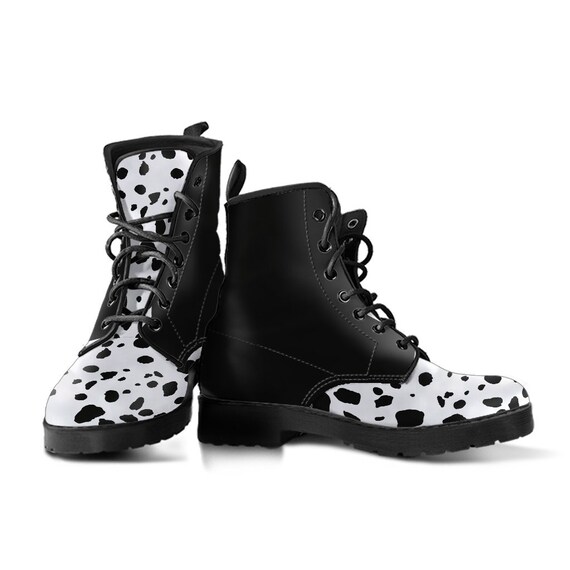 Dalmatian Spots Combat Boots Heren Dames Vegan laarzen