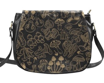 Joli sac à main champignon pour femme, sac à bandoulière végétalien, sac à main sacoche, sacoche en bandoulière