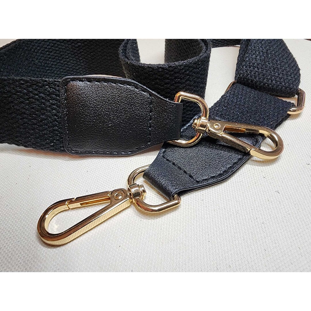 Black Purse Strap with Grommets