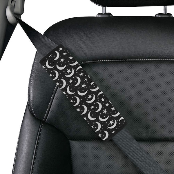 Black Sky Star Car Seat Belt Cover 7''x12.6''